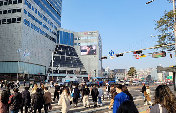 동대문 두타몰 전광판